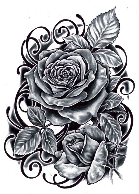 Download black white tattoo designs and use any clip art,coloring,png graphics in your website, document or presentation. skull and black rose tattoo on arm | Black rose tattoos, Rose tattoo design, Rose tattoo on arm