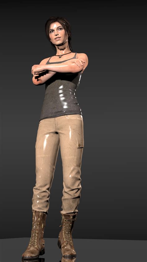 Lara Croft Bikini Character Free 3d Model Obj Open3dm
