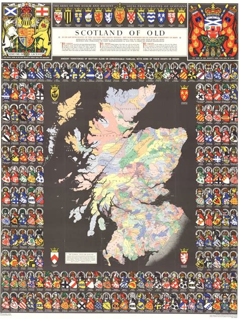 Verkennen van schotland bekijk de kaart van schotland. Clan Map of Scotland 1185x1584 : MapPorn