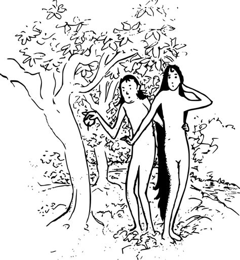 Adam And Eve Cartoon Openclipart