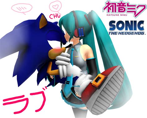 Hatsune Miku And Sonic The Hedgehog By Hexdoodlez On Deviantart