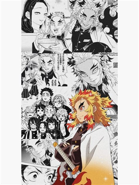Rengoku Collage Sticker For Sale By Darshancreation Redbubble