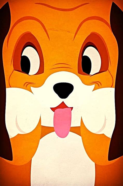 The Fox And The Hound Disney Minimalist Disney Art Cartoon Background