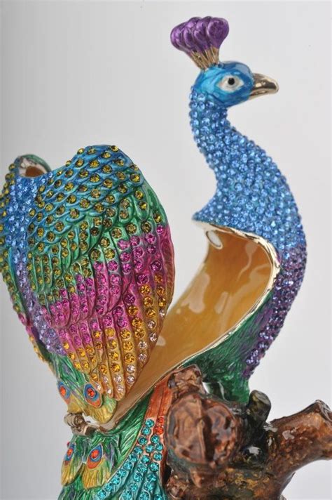A Peacock Trinket Box By Keren Kopal Faberge Style By Kerenkopal