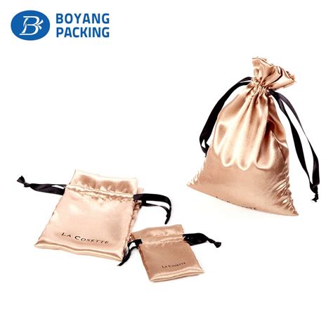 Custom Satin Jewelry Bag With Logo Printing Jewelry Bags