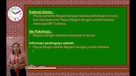 Materi Bahasa Indonesia Kelas 4 Menentukan Ide Pokok Youtube