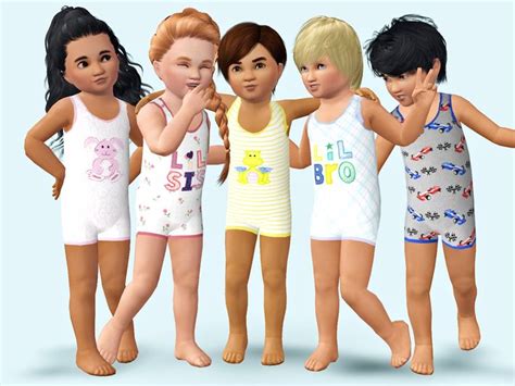 Wimmies Sleeveless Summer Bodysuit Sims 4 Toddler Sims 4 Toddler