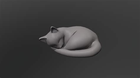 cat download free 3d model by pondowolimo [ba98210] sketchfab