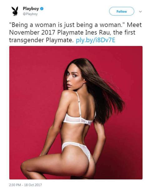 Playboy Ines Rau La Prima Transgender In Copertina Gay It