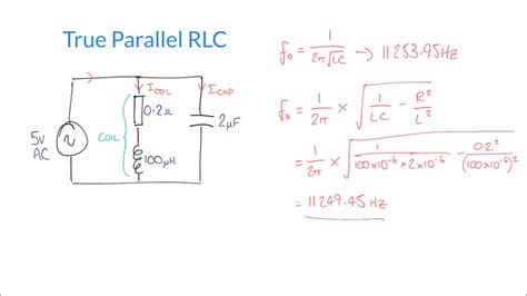 Resonance And Q Factor In True Parallel Rlc Circuits Youtube