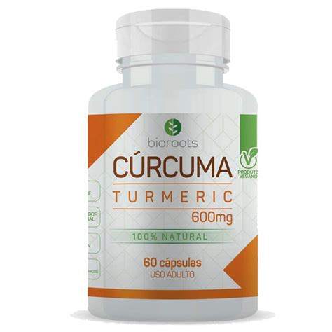 C Rcuma Turmeric C Psulas Bioroots Otimanutri