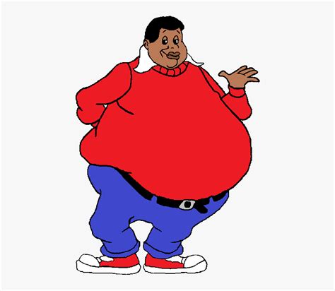 Fat Man Black And White Cartoon