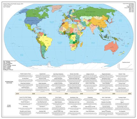 Geopolitical Map Of The World January 2051 Rimaginarymaps