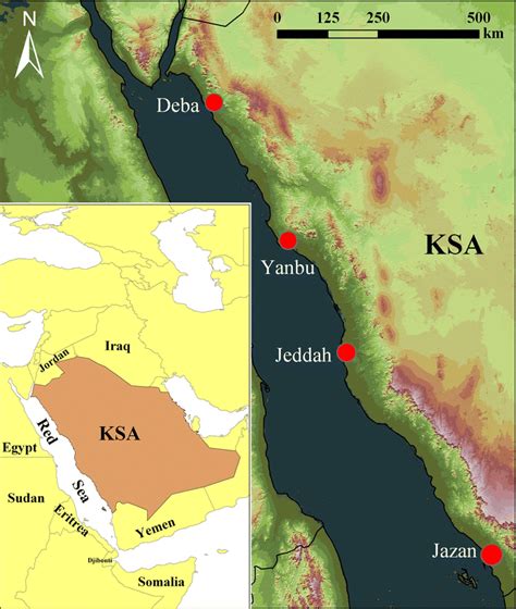 The ocean plays a major role in keeping the arabian sea relatively dry. Location map of Saudi Arabia showing the Red Sea coast ...