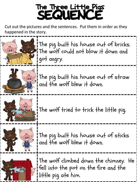 The Three Little Pigs Worksheets | Little pigs, Three little pigs