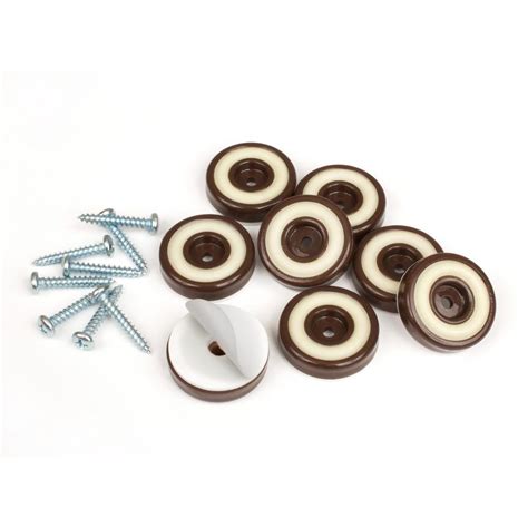 Floor protector for cello and bass, the soft and grippy rubber disc is perfectly protected by the hard metal jacket, colour: SlipStick 1-1/4 in. Round Chocolate Brown Furniture Feet ...