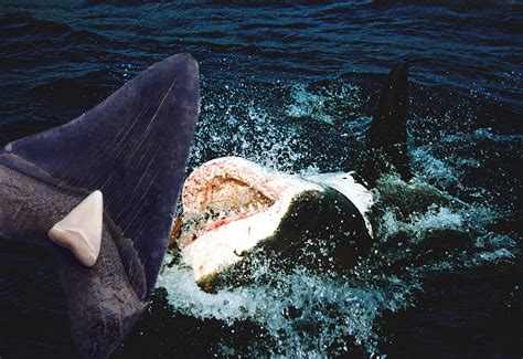Filemegalodon And Great White Shark Teeth To Commons Wikipedia