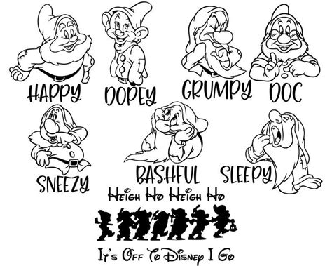 Sneezy Svg Free Dwarf Svg Snow White And The Seven Dw