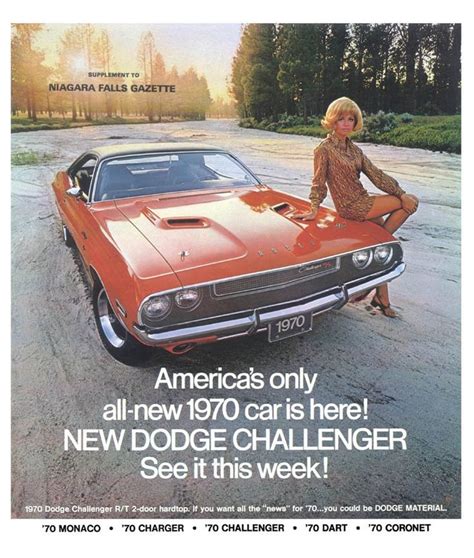 1970 Challenger Ad New Dodge Challenger Old School Cars Muscle Cars