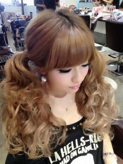 Curly Long Pigtails Kawaii Hairstyles Hair Styles Curly Hair Styles