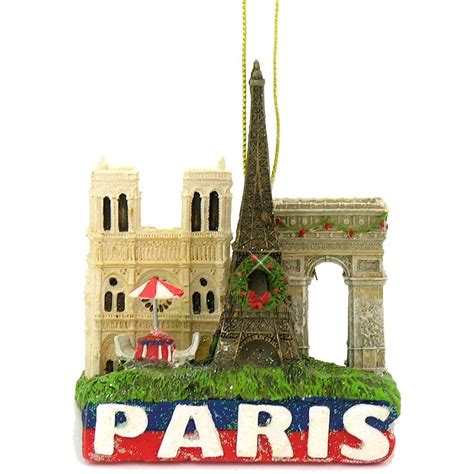 Paris Skyline And Eiffel Tower Christmas Ornament Christmas Ornaments