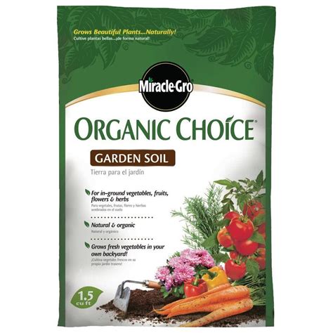 Miracle Gro 15 Cu Ft Organic Choice Garden Soil 72859650 The Home