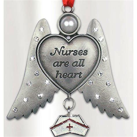Nurse Angel Nurses Are All Heart Angel Ornament Hanging Nurse Angel