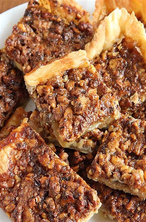 Pecan Pie In A Bite Size Bar Crescent Roll Dough Makes This Pecan Bar Recipe Simple And Quick