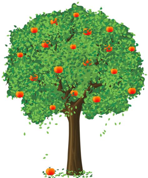 Painted Apple Tree Png Clipart Apple Tree Tree Painting Tree Art