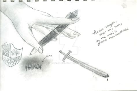 Pen Vs Sword By Tamakichi On Deviantart