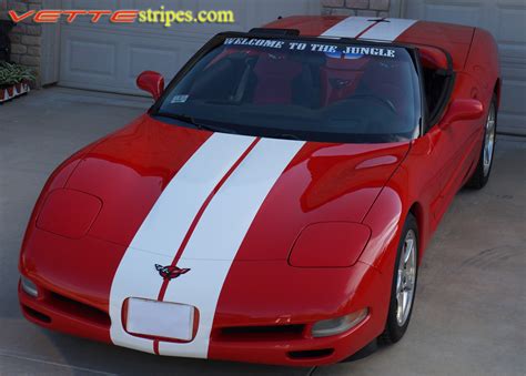 C5 Corvette Full Length Dual Racing 3 Stripes