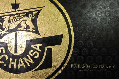 Der fußballclub hansa rostock e. Exklusive Versteigerung: Bild der Hansa-Kogge in Gold
