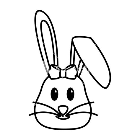 A cute bunny face drawing, finished with crayons this very simple tutorial is great for those that are just learning how to draw. Rabbit Face Drawing | Free download on ClipArtMag