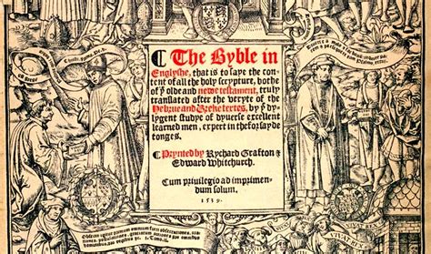 History Of English Bibles The Great Bible 1539 1541 Christian