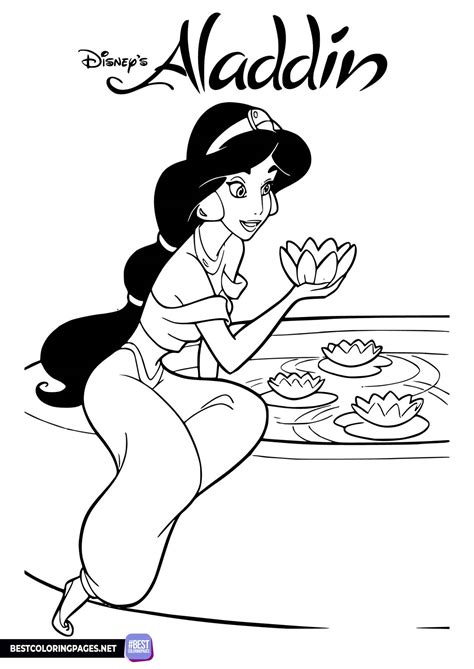 Princess Jasmine Coloring Page Free Printable Coloring Pages