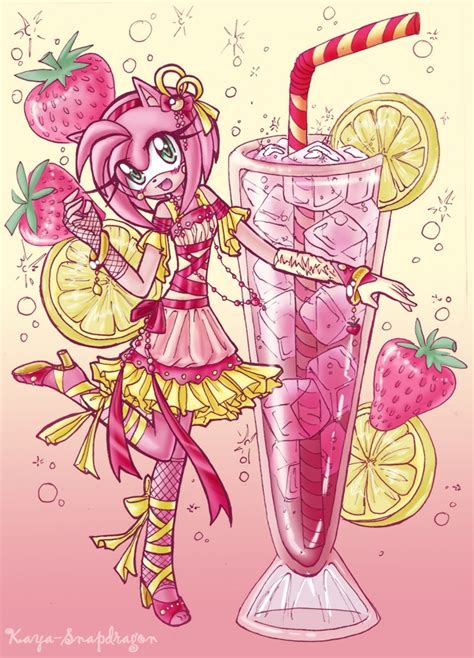 Amy Rose Sparkling Strawberry Lemonade Amy Rose Fan Art 27913086