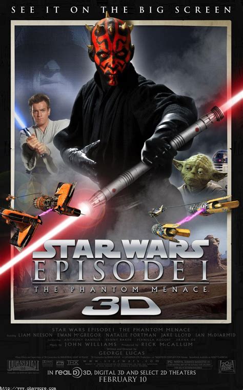 Media Star Wars Episode I The Phantom Menace Poster For The