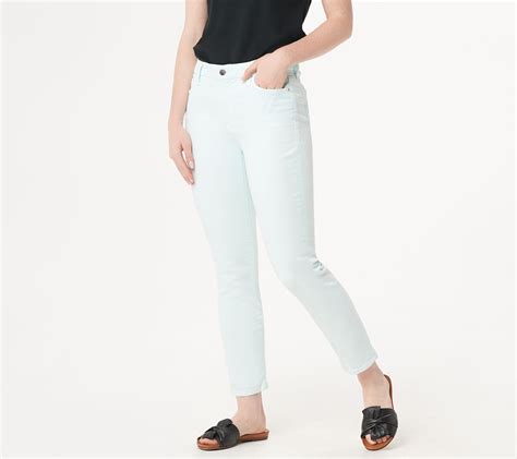Jen7 By 7 For All Mankind Sateen Ankle Skinny Pants QVC Com