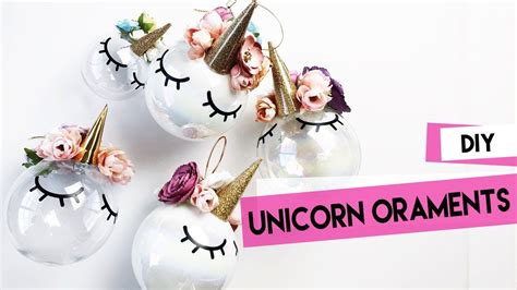 Diy Unicorn Ornaments Youtube