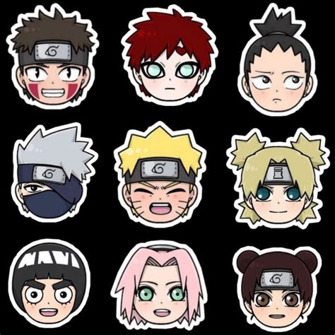 Photos Von ɢɪᴜʟɪᴀ Auf Stickers 53b Anime Stickers Chibi Naruto