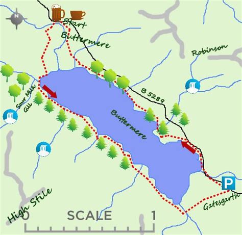 Buttermere Map Lake District Lake Where The Heart Is