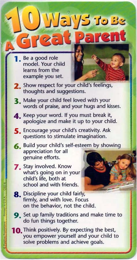 10 Ways To Be A Great Parent