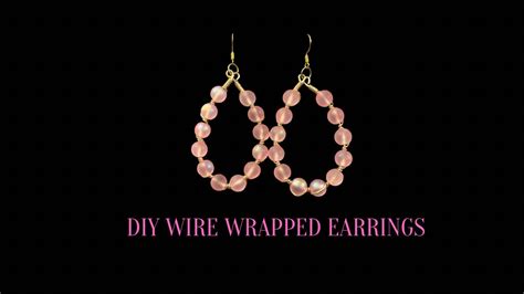 Diy Wire Wrapped Earrings Youtube