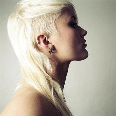 White Blonde Platinum Undercut Undercut Hairstyles Blonde Hair