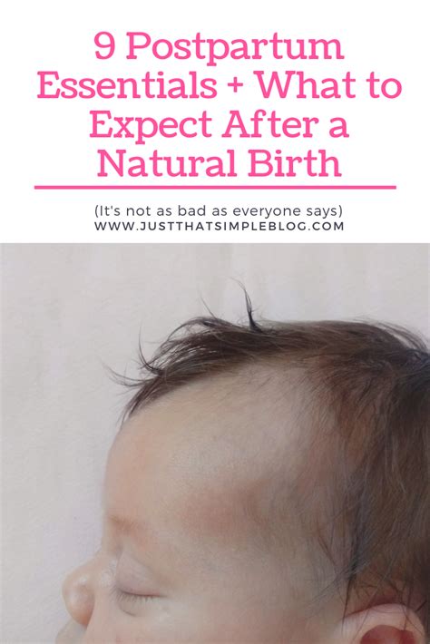 Postpartum Essentials What To Expect After A Natural Birth