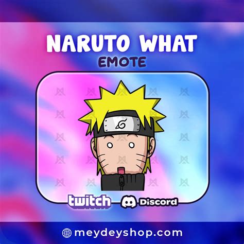 Naruto What Emote Twitch Discord Streaming Streamer Etsy