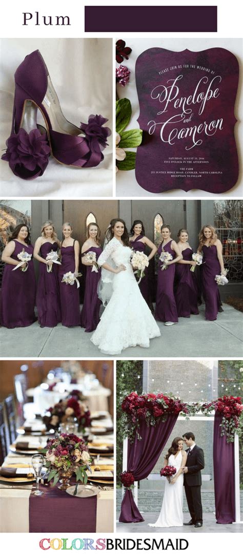 Fall Wedding Colors With Purple 10 Purple Wedding Color Schemes