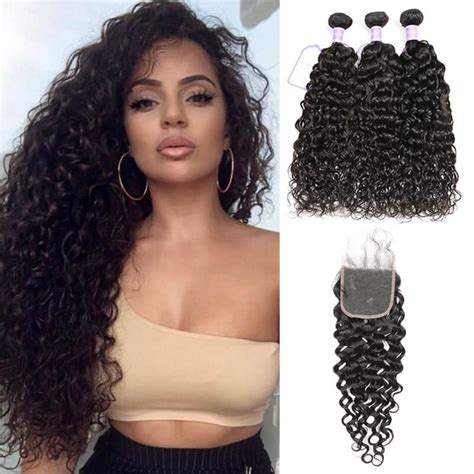 While middle part hairstyles are not all styled with curtain cuts, the haircut styles are similar. Dsoar Hair Indian Natural Wave Sew In 3 Bundles With Lace ...