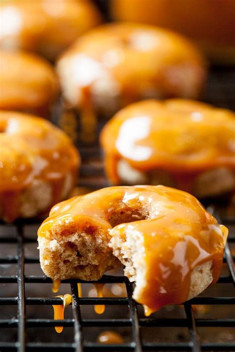 Caramel Apple Baked Donuts Chew Out Loud
