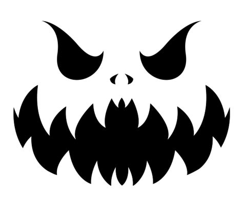 Download This Evil Pumpkin Face Stencil And Other Free Printables From